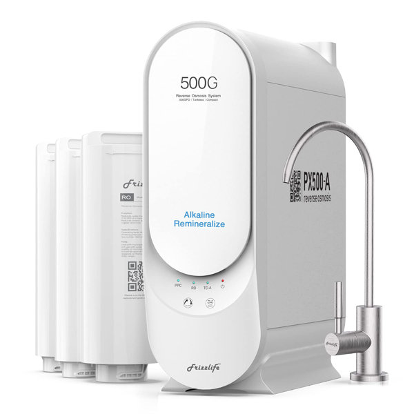 Système Osmose Inverse Frizzlife PD600 | Filtration Eau 600 GPD Avec Alcalinisation - Sous Évier